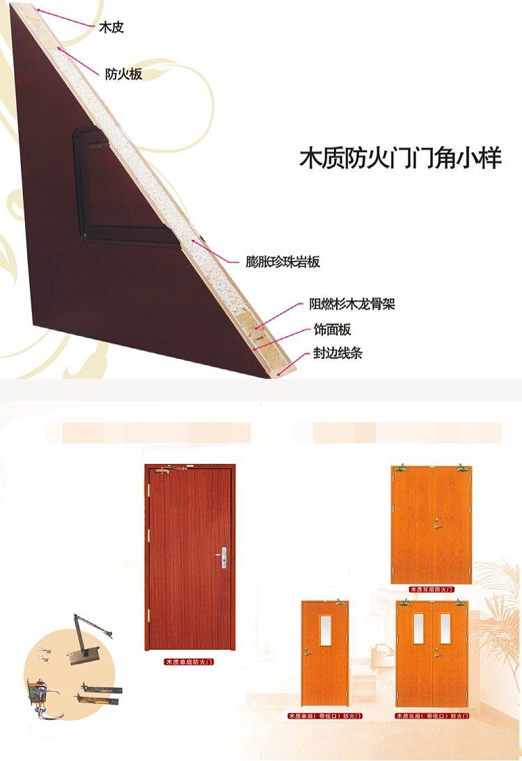 Haida Door Steel Fireproof Door Metal Door Double Opening Mother Grade A Fire Channel Door