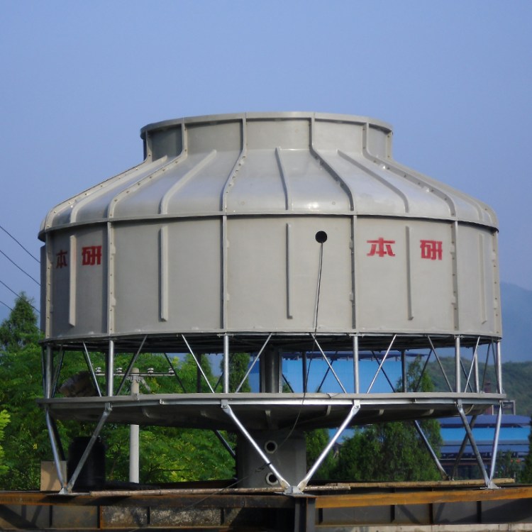 本研圆形逆流冷却塔BY-R-350T低噪音型冷却水塔包安装运费税费
