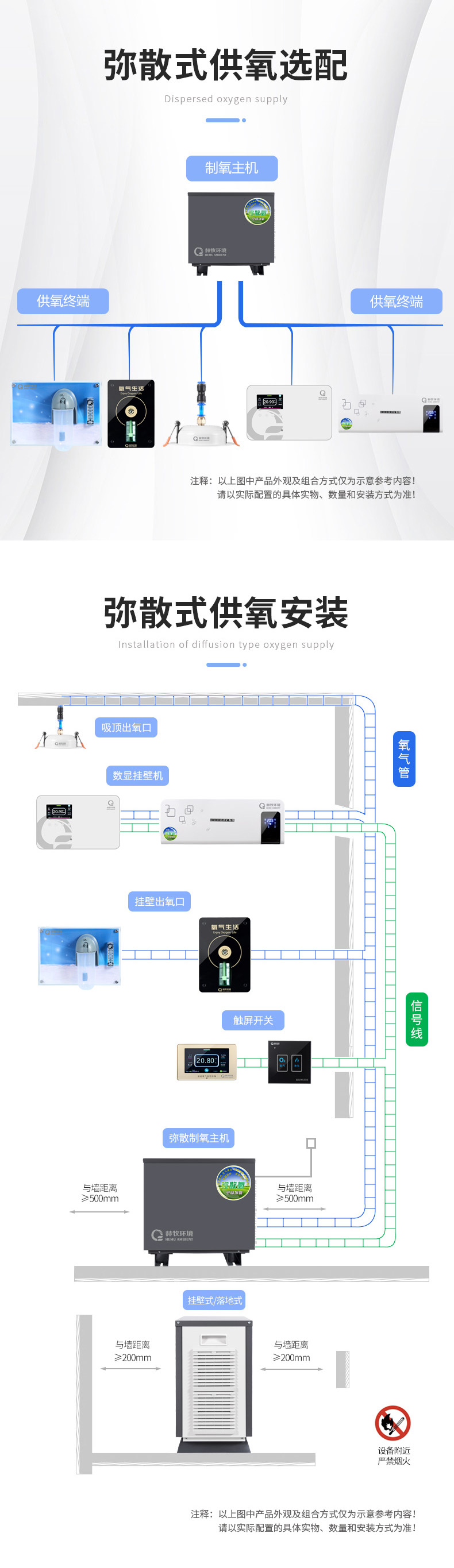 Hemu Environment HEMU Plain Diffuse Oxygen Production Host Split Oxygen Absorption System E-sports Hall HM-LDS Wholesale Production