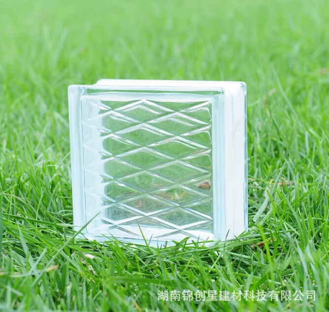 Glass brick hollow glass brick partition porch background wall dry wet separation glass brick solid glass brick