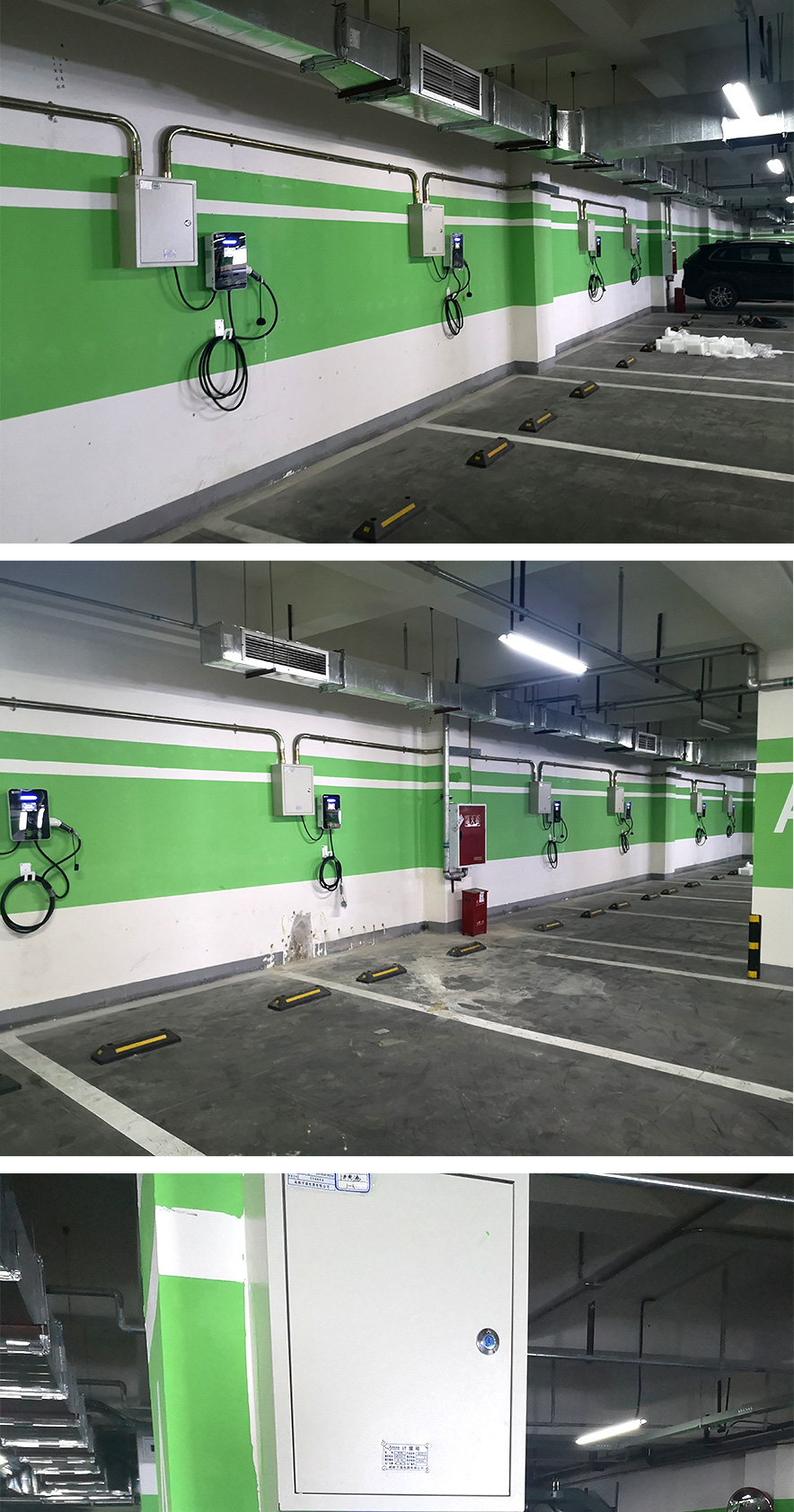 Installation of charging socket for maintenance of Fengtai Electric vehicle charging station