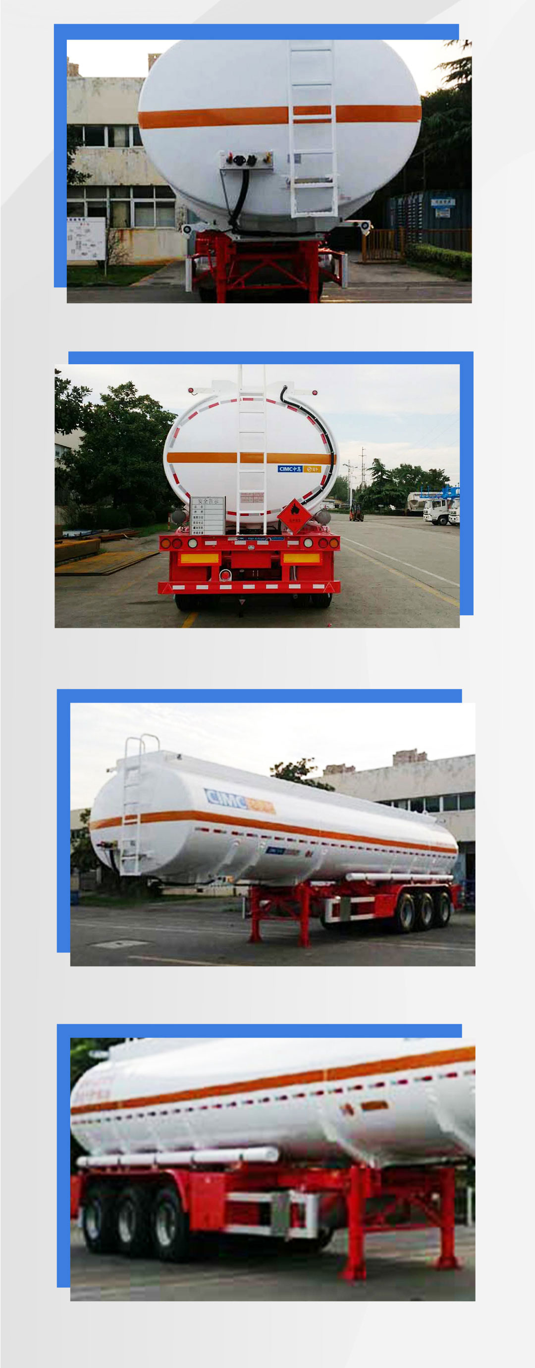 CIMC Tonghua 44m3 aluminum alloy oil transport animal and plant waste machine Soybean oil transport semi trailer lightweight tank car