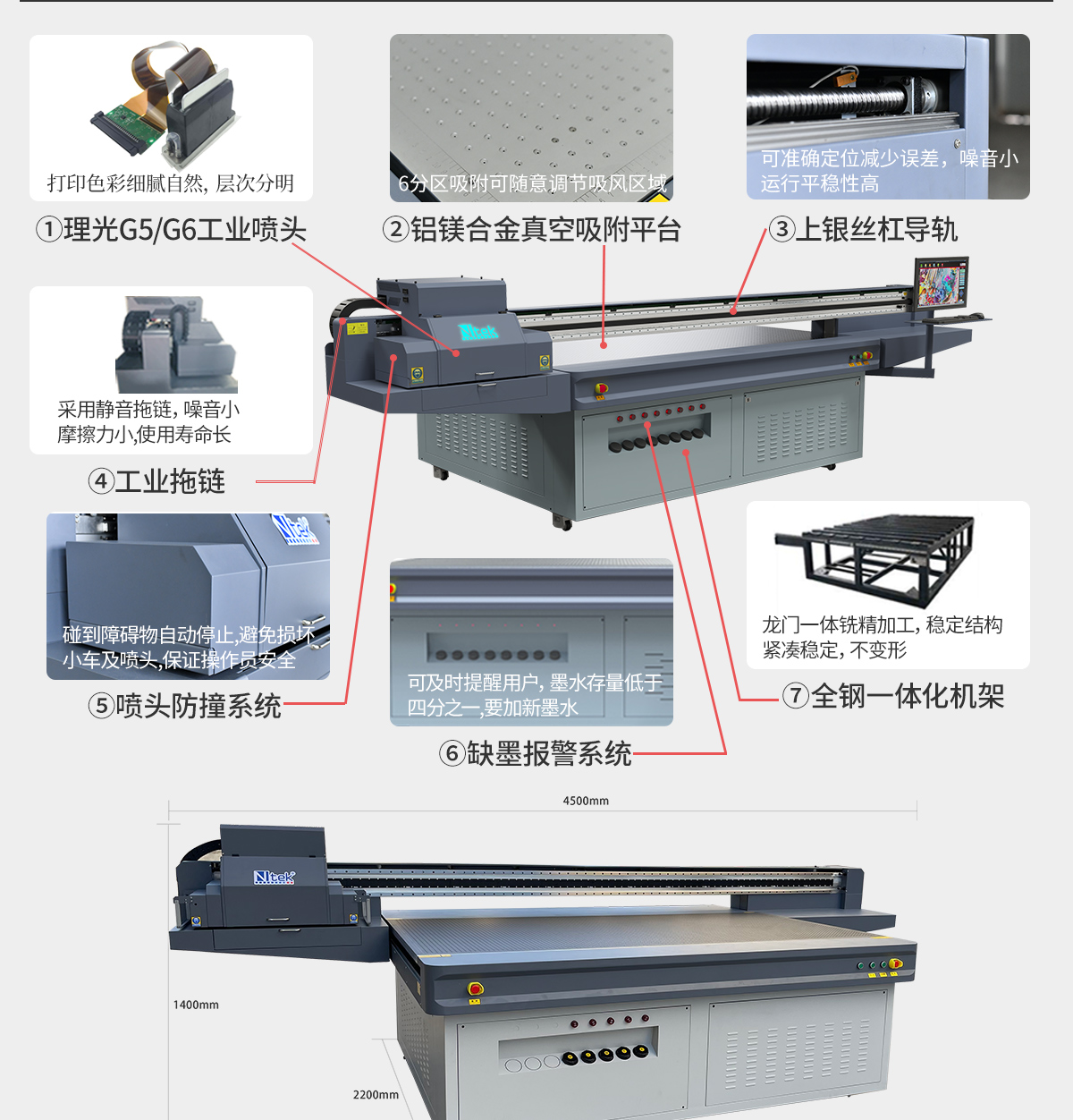 Wancai Rock Board Background Wall Printer Density Board UV Flatbed Printer YC3325H