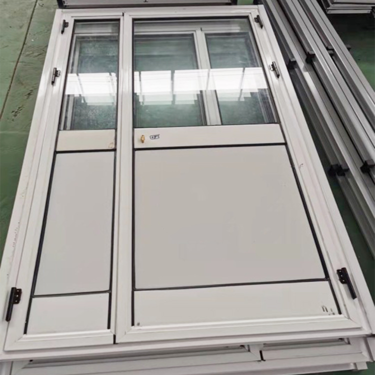 Customized color coated steel plate doors and windows with multiple styles for sliding and pulling, available for selection