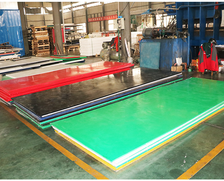 Green polyethylene anti stick board production and processing High polymer polyethylene board Anti slip, wear-resistant, and compressive PE plastic backing plate