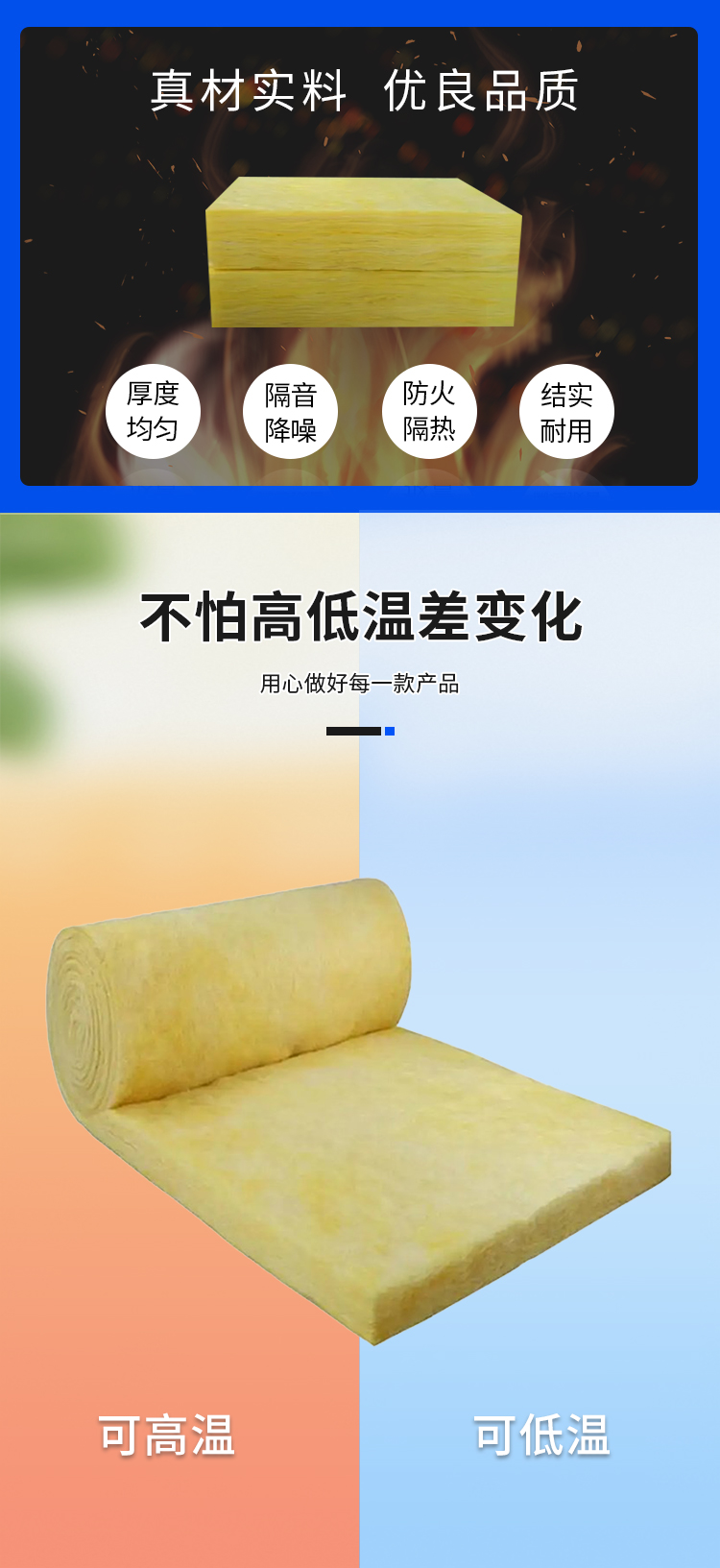 Centrifugal Glass wool fiberboard, external wall, fire insulation, Glass wool board, elevator shaft, sound absorption and heat insulation, glass wool felt