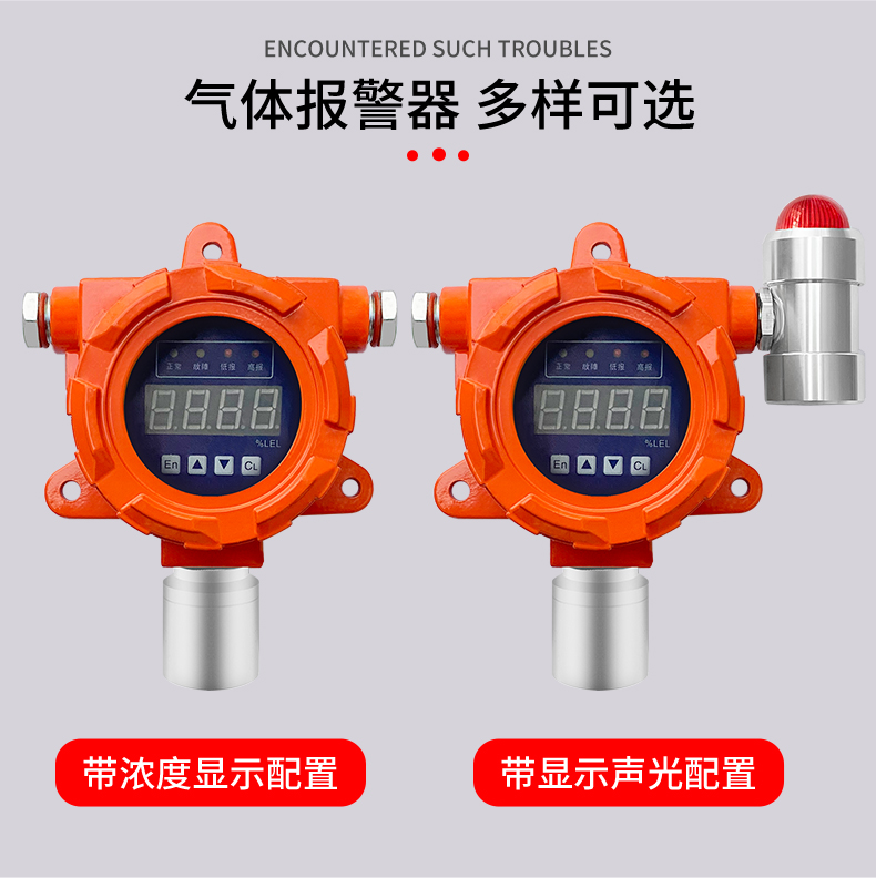 Industrial and commercial point type explosion-proof combustible gas alarm, biogas pipeline natural gas methane leak detection analyzer