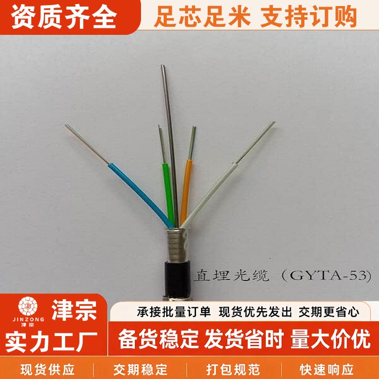 矿用测温传感光缆 矿井视频监控 MGTS33 288B 津宗
