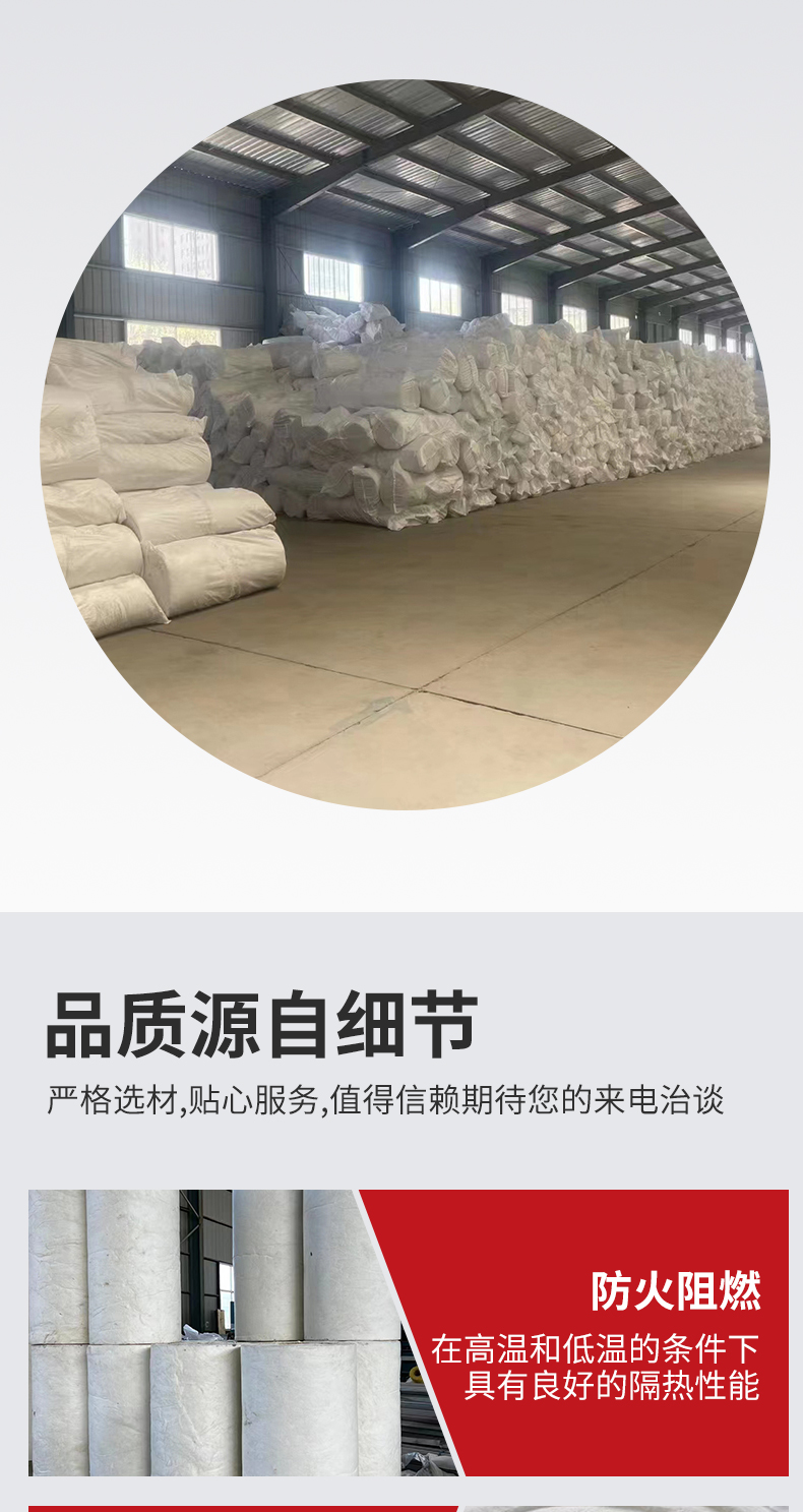 Luyang Aluminium silicate needled blanket fiber felt fire resistant ceramic fiber blanket smoke control duct fire protection package