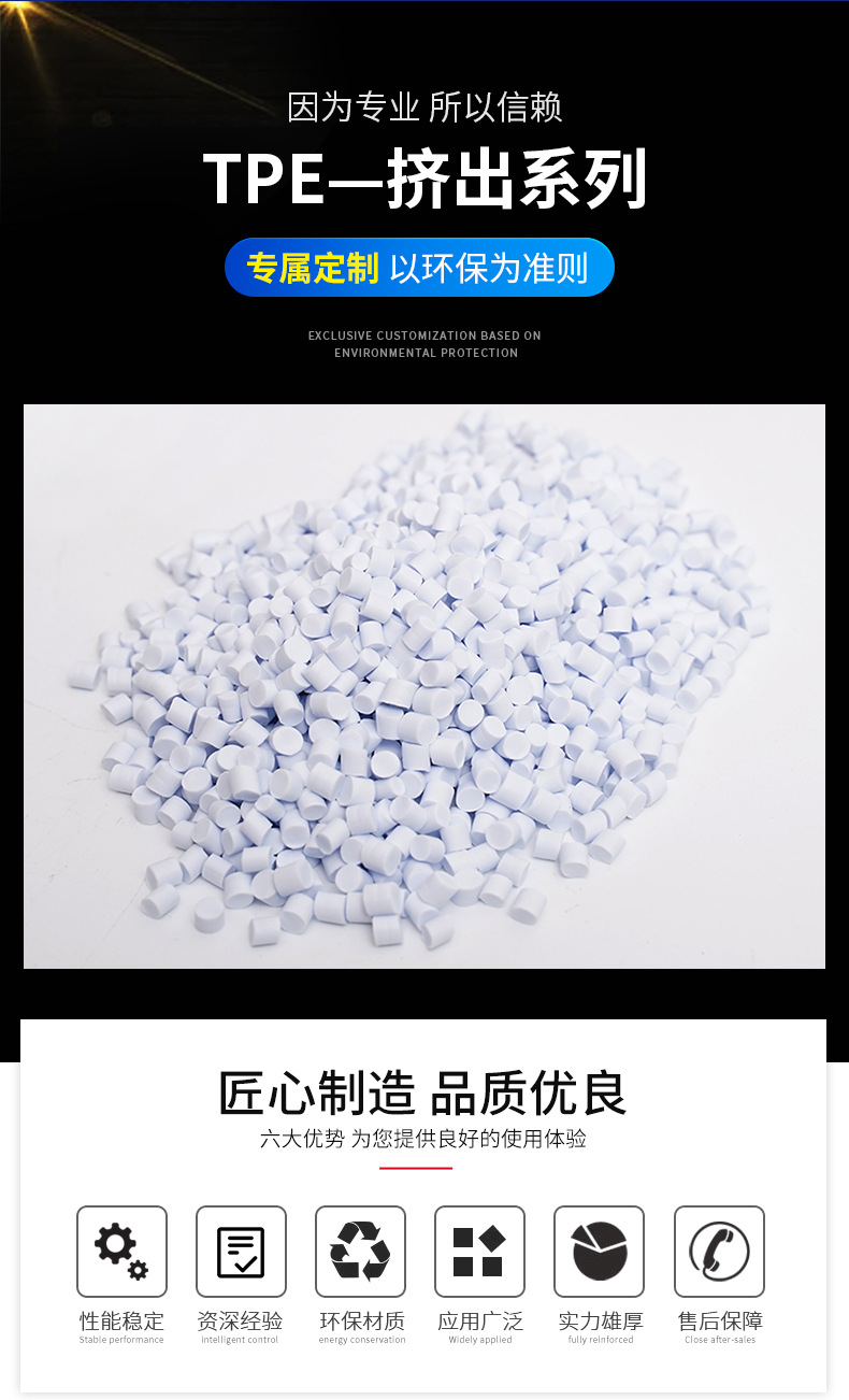 High transparency TPE particles, injection molding grade, high elasticity TPE rubber, plastic raw materials