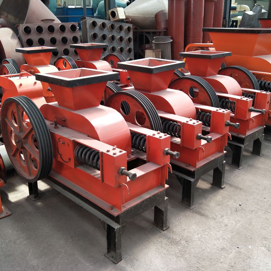 水泥熟料破碎制砂设备 电动对辊式破碎机 建筑垃圾对辊式粉碎机