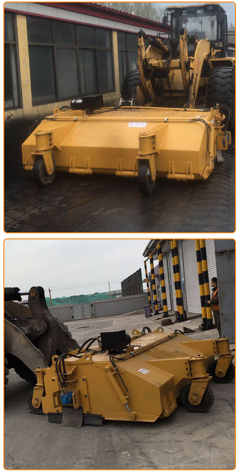 Large construction site cleaning truck, forklift type road cleaning machine, closed driving type sweeping machine, stable