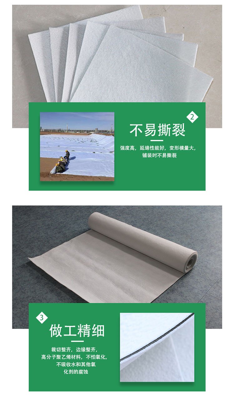 Supply HDPE geomembrane reservoir smooth landfill anti-aging black white geomembrane customizable