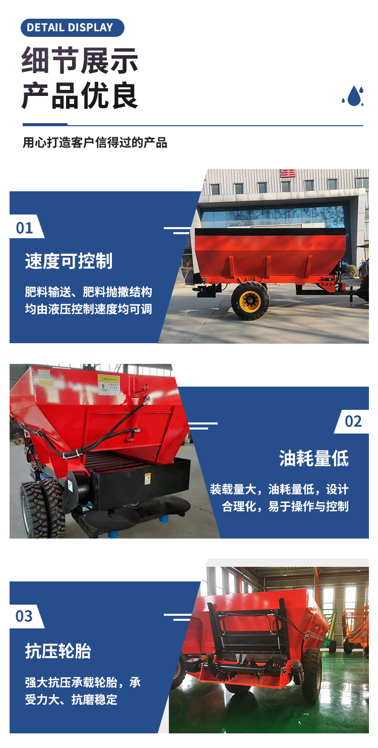 A New Type of Agricultural Fertilizer Dispenser Special for Greenhouses and Orchards: Fully Automatic Hydraulic Opening and Moving Fertilizer Dispenser