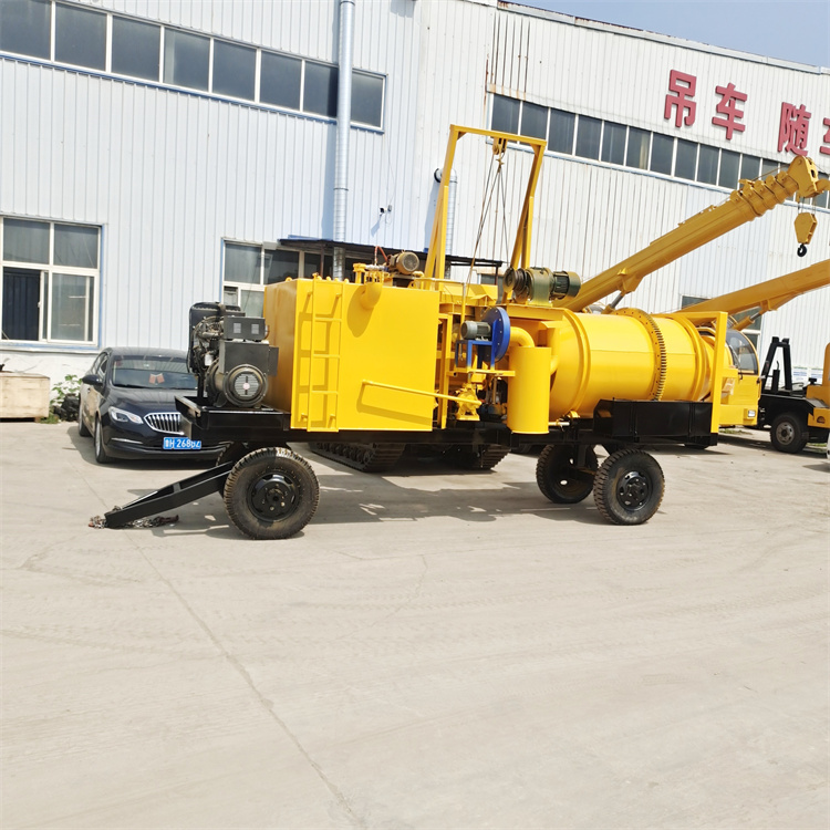 Small traction asphalt mixing tank, 3-way stabilized soil mixing equipment, waste recycling machine