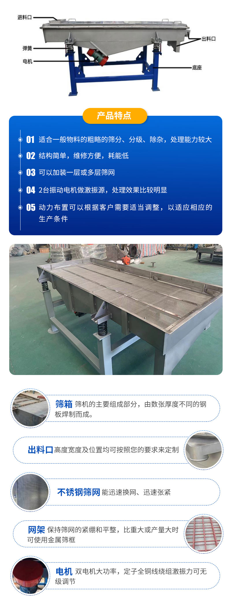 Shaftless drum screen, cylindrical rotary vibrating screen, linear vibrating screen, quarry screen sorting equipment