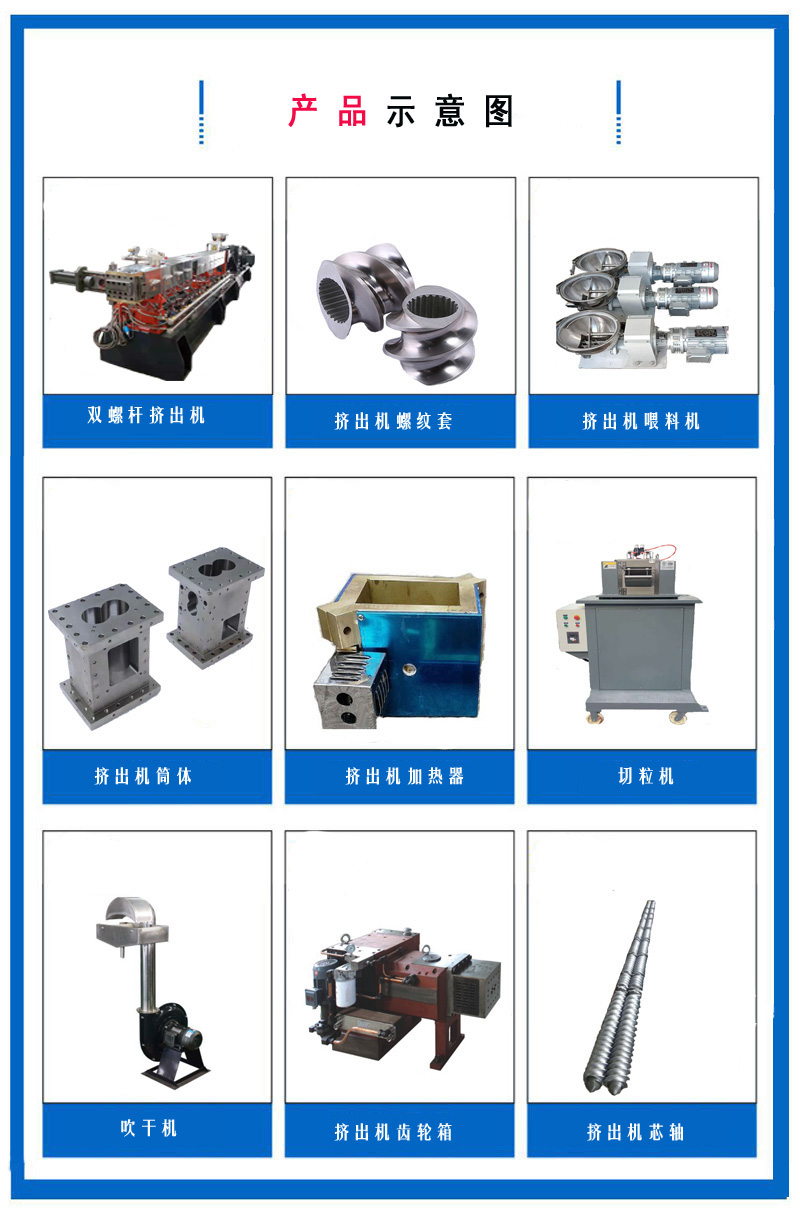 Colt 65 machine D-box twin screw air-cooled mold surface hot cutting granulator color masterbatch extruder equipment