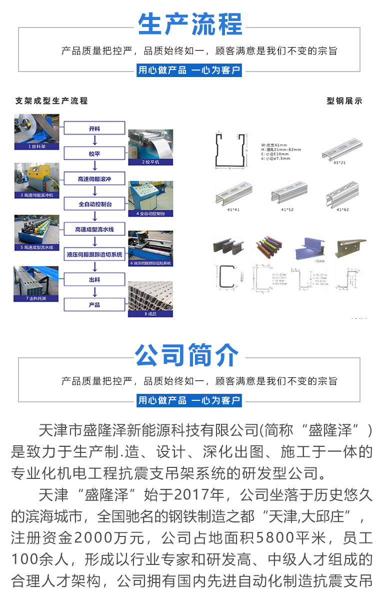 BIPV waterproof C-shaped bracket, W-shaped arc shaped M-shaped guide channel, supports customization