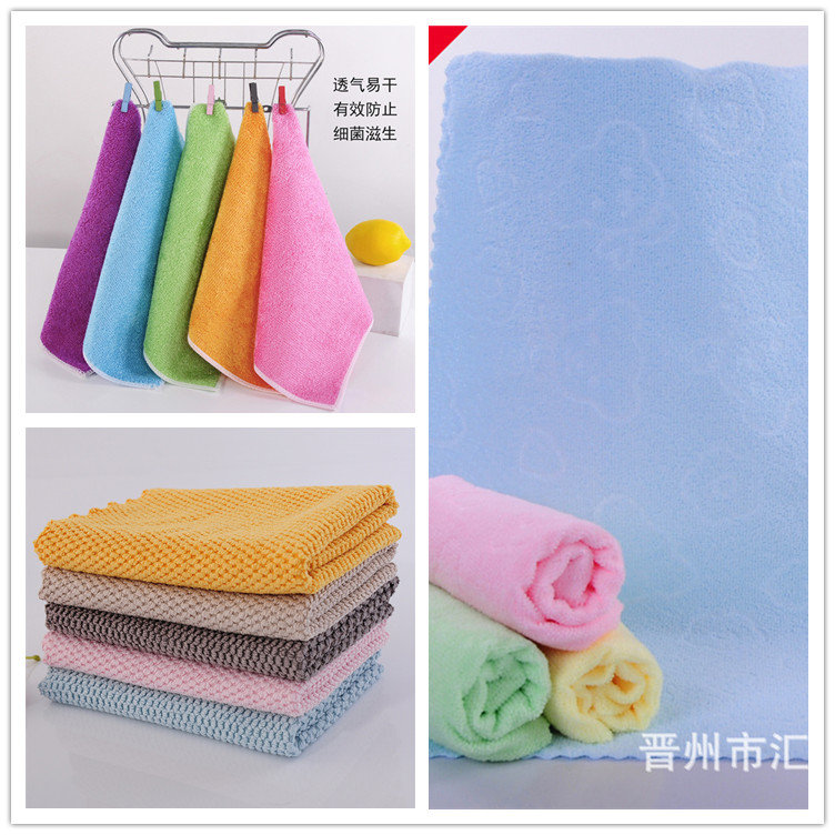 Wheat cleaning cloth, kitchen cleaning cloth, household dishwashing cloth, absorbent wipe, no marks left by lazy people, wiping cloth, glass towel