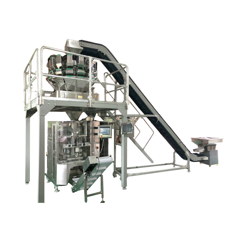 Fully automatic bagged puffed food potato chips and chips vertical packaging machine, customized by the manufacturer and able to charge nitrogen gas