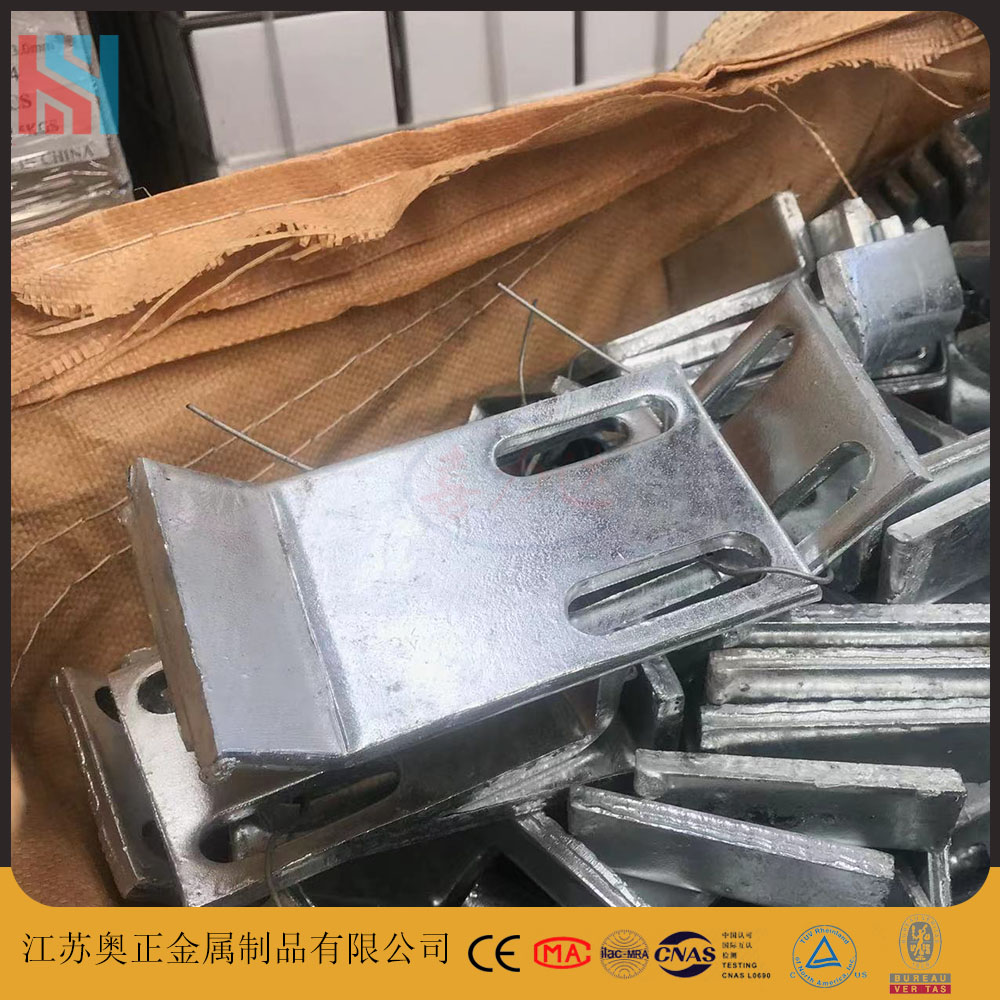 Xilida corrosion-resistant, acid and alkali resistant hot-dip galvanized embedded plate Q235B corner code embedded iron plate curtain wall accessories