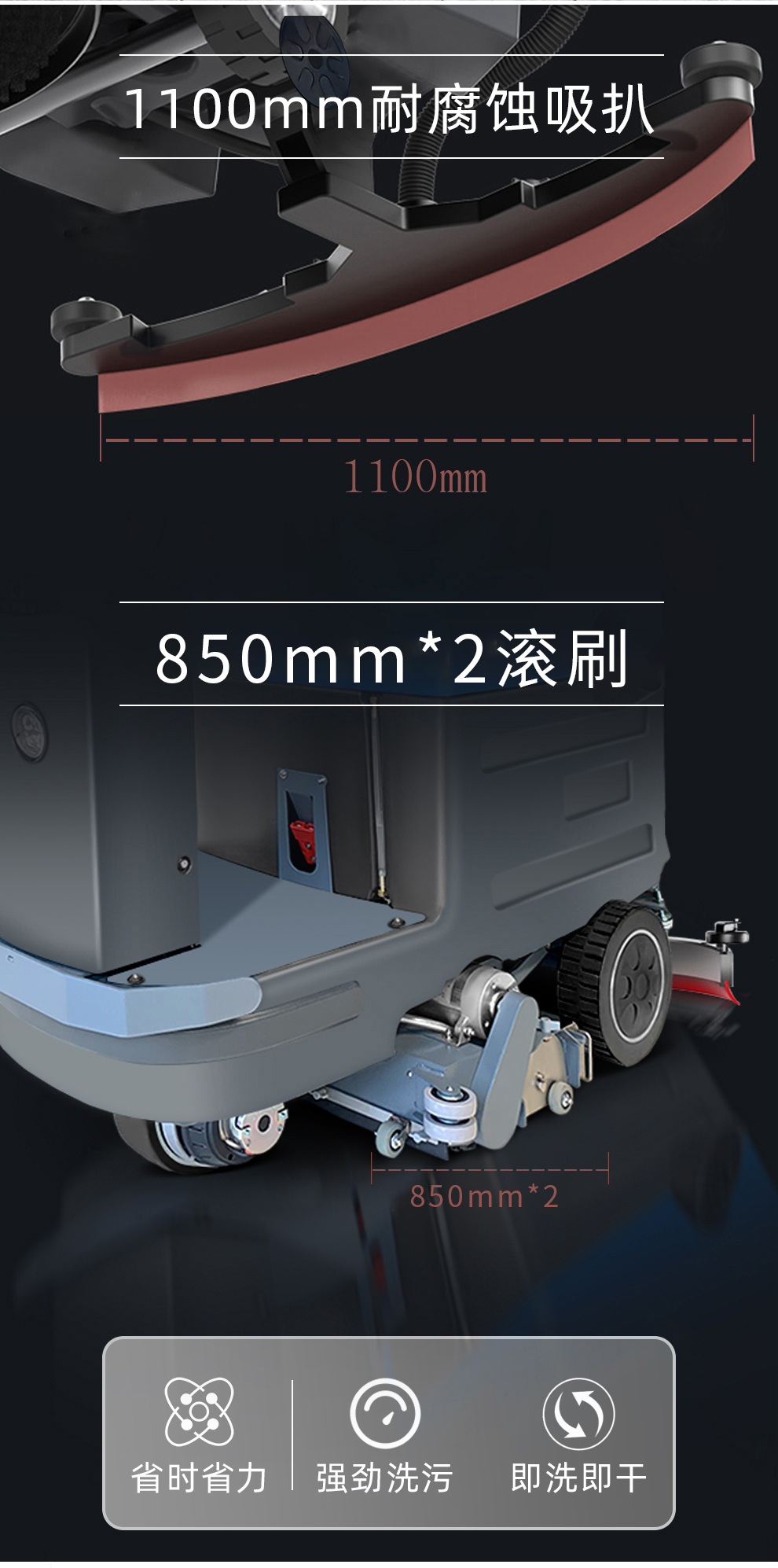 Dingjie Shengshi Workshop Driving Floor Washing Machine, Bottle Brushing Machine, Fully Automatic Floor Washing Vehicle Manufacturer DJ85S