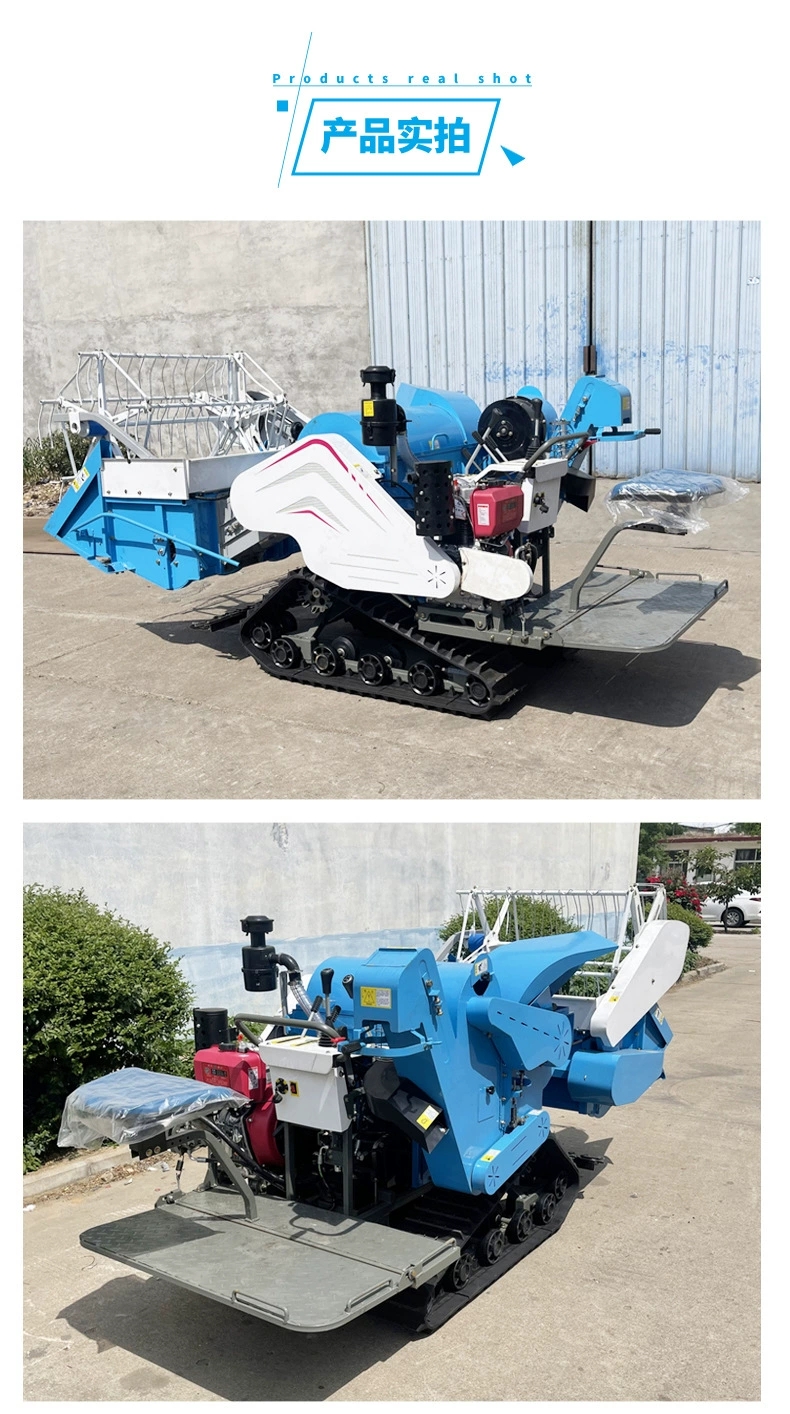 15 horsepower air-cooled wheat combine harvester in residential area, easy to clean wheat seeds, subsidized 35 horsepower wheat harvester