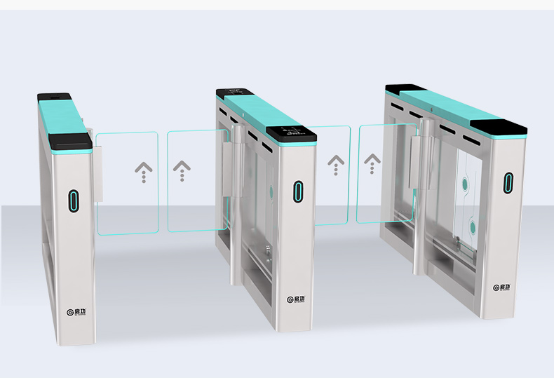 Qigong Hospital Mall Passage Gate Prohibition System Face Recognition Temperature Measurement Attendance Swipe Card Quick Gate Customization