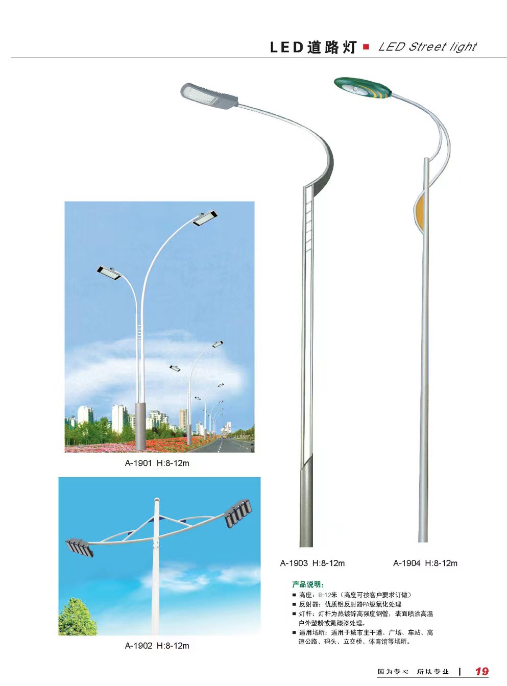 LED City Circuit Light 220V Outdoor Super Bright New Rural Solar Energy City Road 5-6 meters