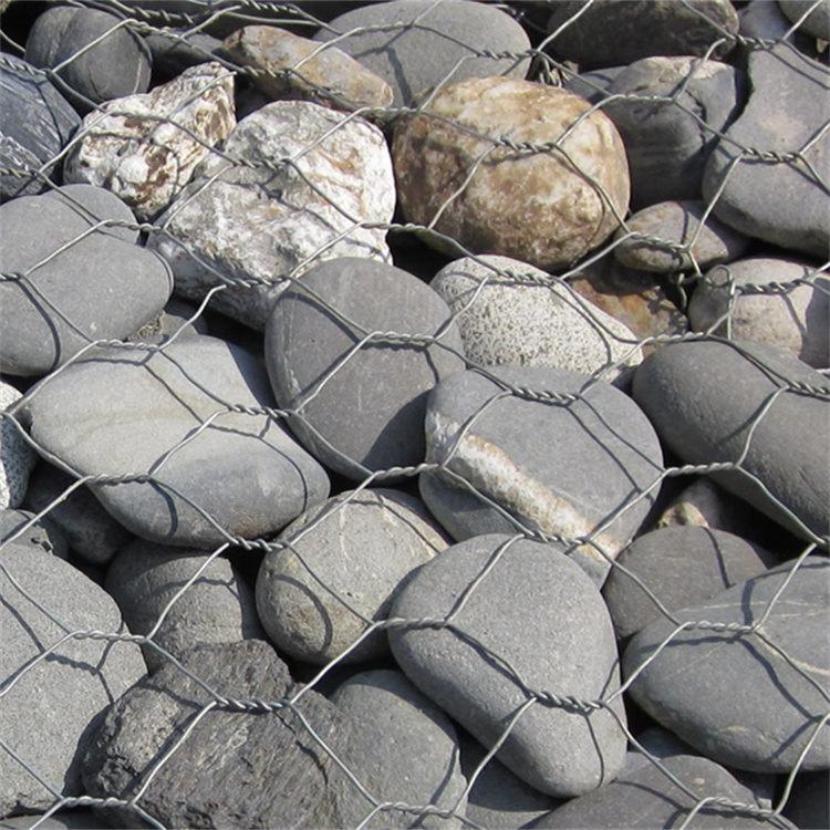 Runsheng Flood Control Gabion Mesh Cushion, Lead Wire Fixed Bin Cage, Pressure Differential 1170Mpa, Double Partition Renault Cushion