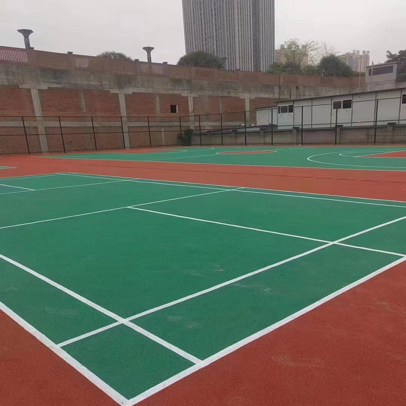 Design of plastic surface material for outdoor sports stadiums, stadiums, stadiums, and runways. Silicon PU plastic ground for basketball and volleyball courts