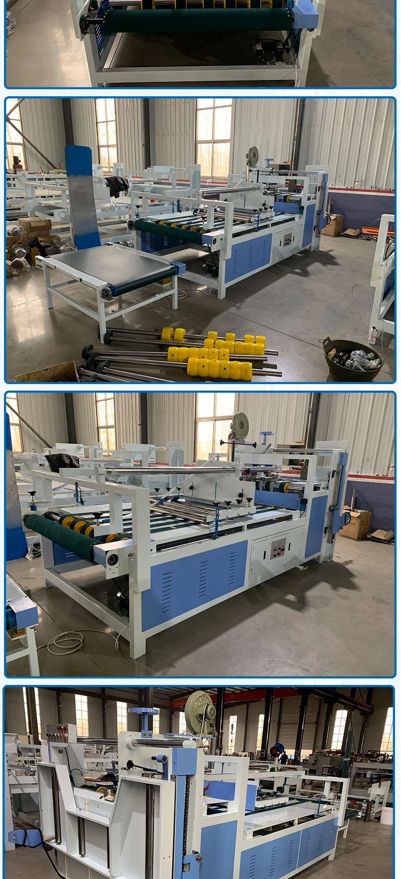 Semi-automatic box gluing machine 2800 type box gluing machinery, complete set of equipment, efficient packaging box machine