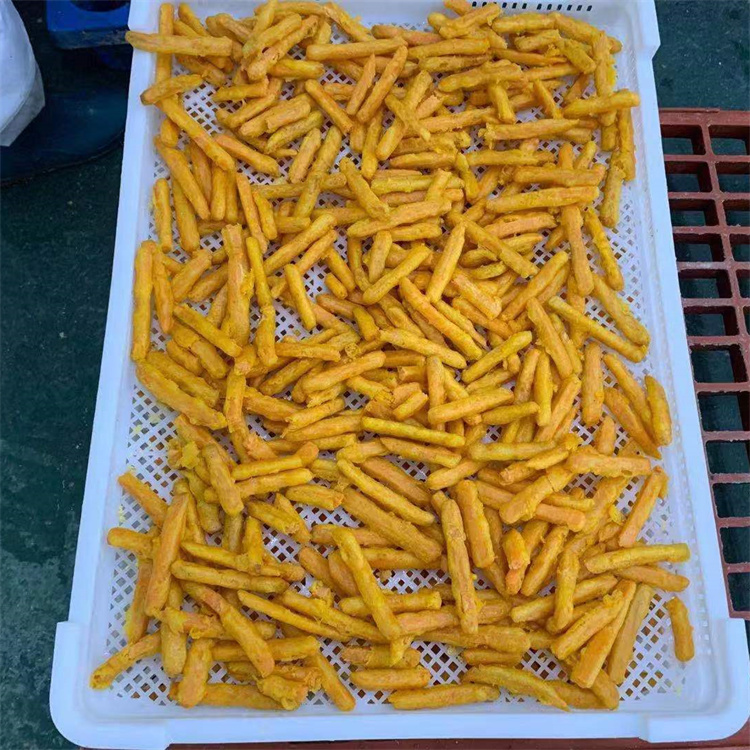 French fries frying assembly line full-automatic fat deep-fried dough sticks frying equipment Popcorn chicken frying machine