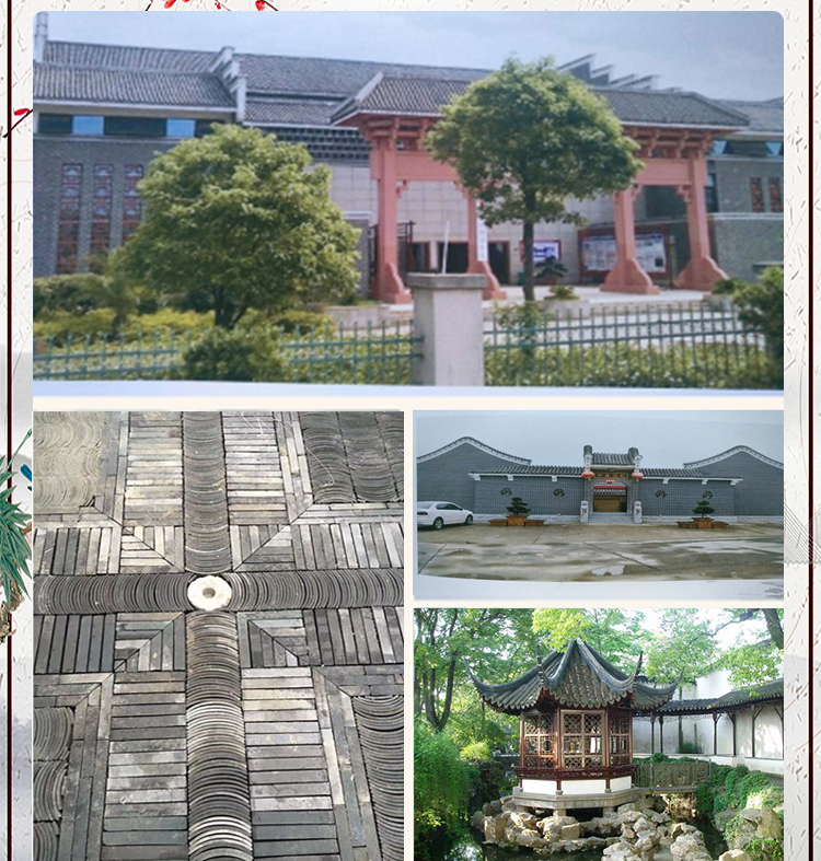 Jingqi Ancient Architecture Antique Blue Brick Herringbone Paving Small Green Brick Bar Courtyard Ancient Architecture Clay Factory Customized Wholesale