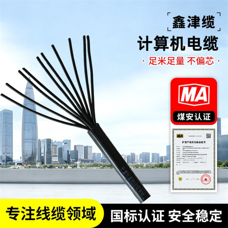 鑫津缆 国标计算机电缆 加粗直径 DJYVP22 6×2×1.0