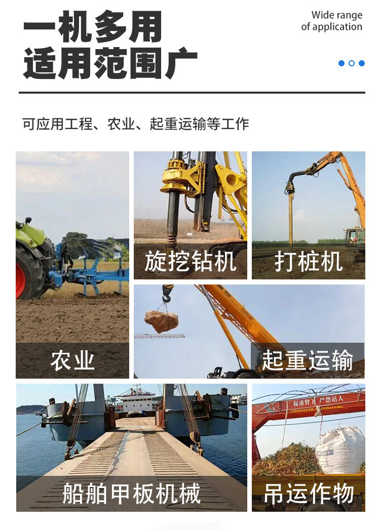 Small lifting machine, hydraulic winch, and winch start smoothly. Zhongrui Heavy Industry Construction Crane