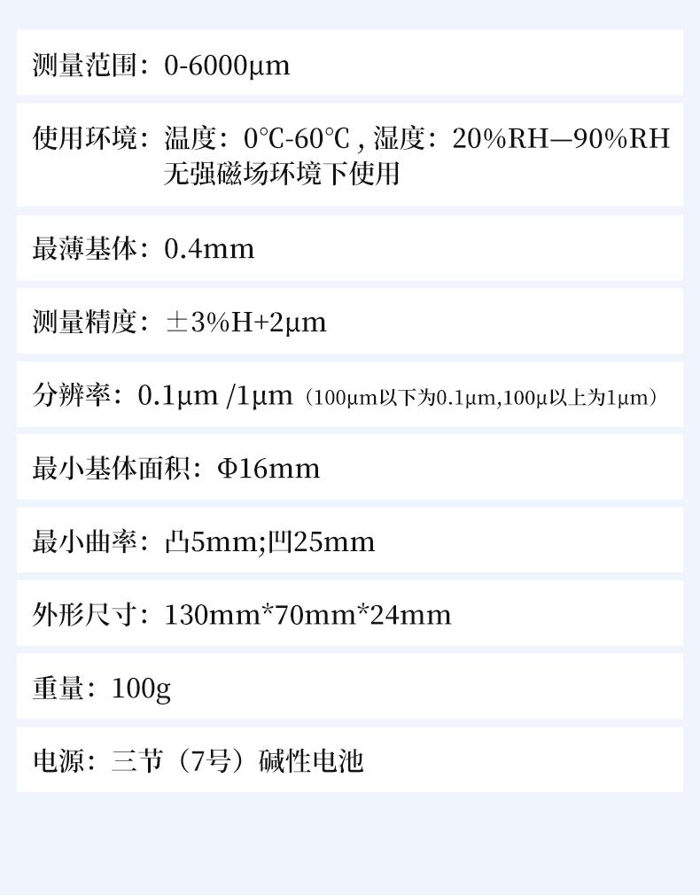 Tianhong Coating Thickness Tester TH-D6000 Coating Coating Coating Tester Non destructive Testing Instrument