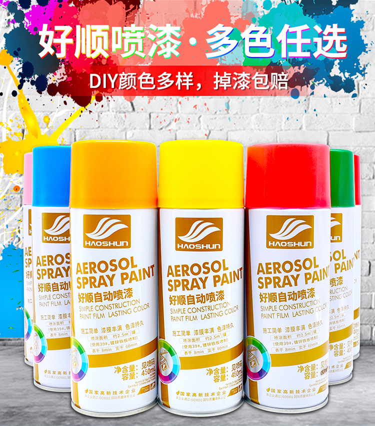 Paint Hand Spray Wholesale Silver Oily Metallic Paint Anti rust Black Automotive Paint Graffiti Spray Operation Simple Tool