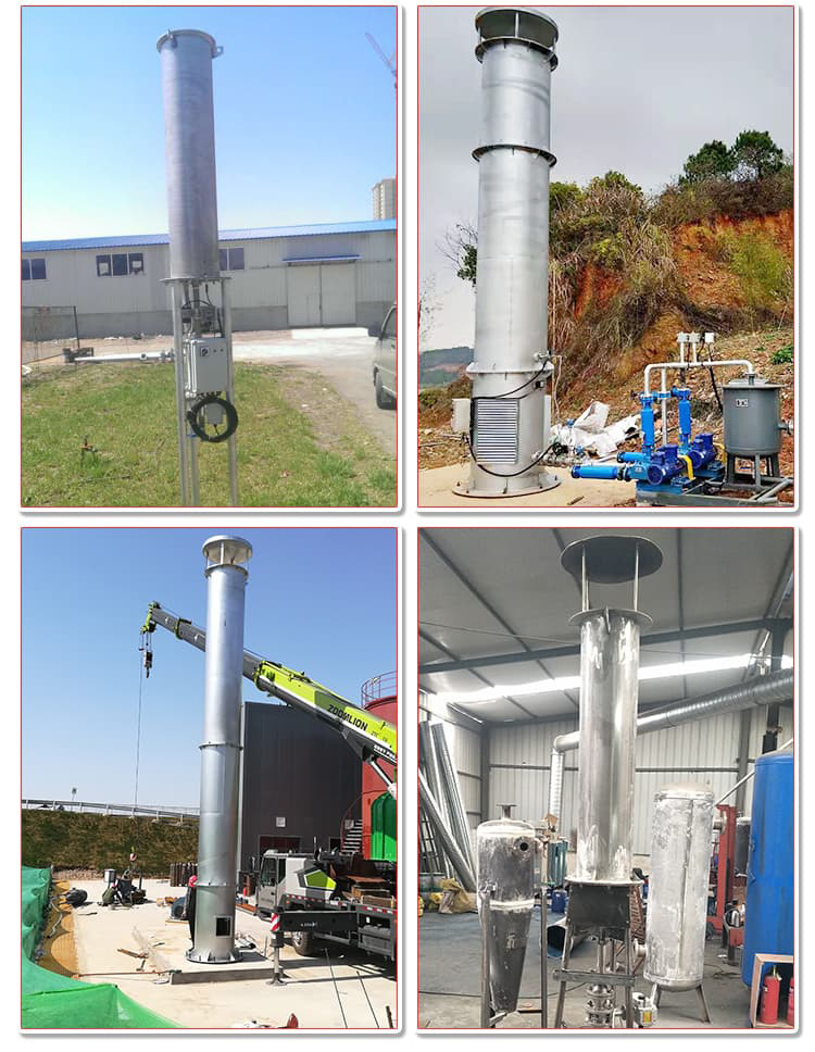 Sewage treatment, biogas flare, industrial anaerobic tank, biogas combustion equipment, livestock farm waste gas treatment, enclosed flare