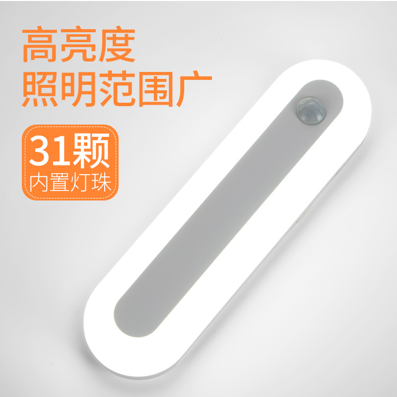 Creative intelligent human body induction light, bedside USB charging, emergency automatic cabinet, home night light