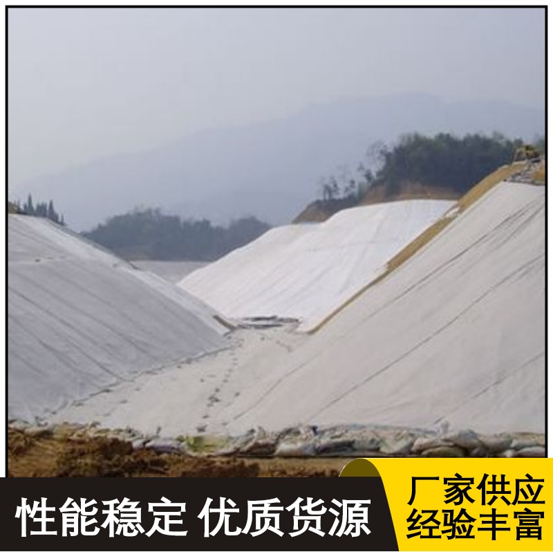 White cloth black film hdpe fish pond anti-seepage film artificial lake reservoir waterproof film two cloth one film composite geotextile film