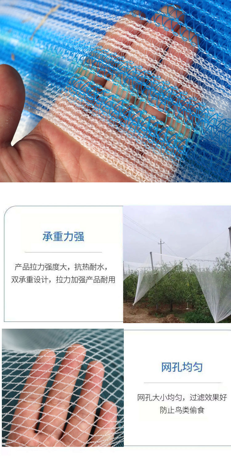 Orchard Hail Prevention Net Apple Grape Pear Tree Fish Pond Goji Berry Greenhouse Hail Prevention Net New Material