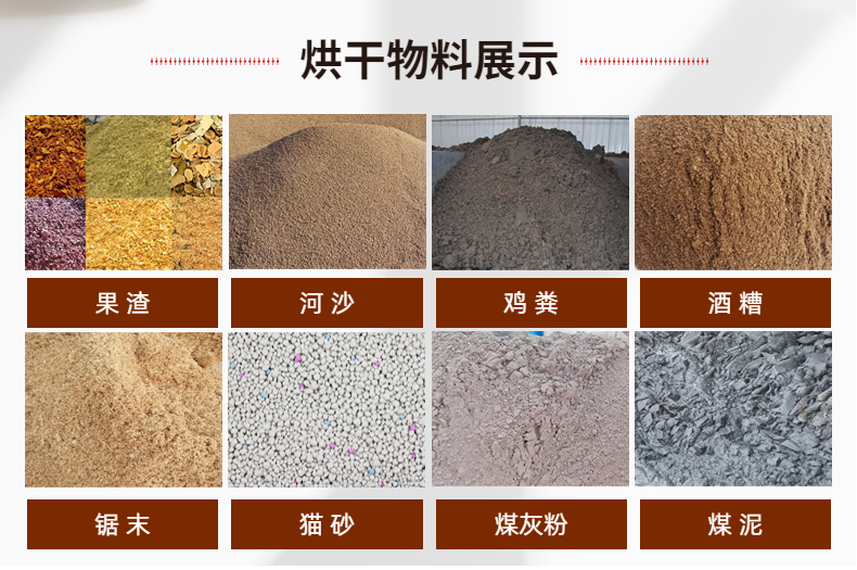 Sand and gravel three return dryer, river sand slag drying equipment, three drum rotary drying, uniform