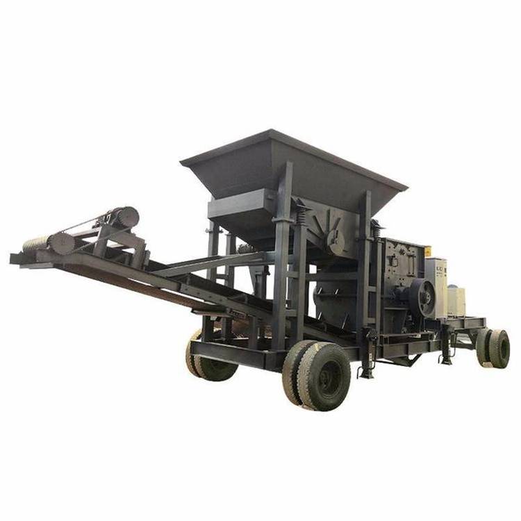 Mobile crusher crushing equipment with large processing capacity, easy maintenance, stable performance, and uniform discharge