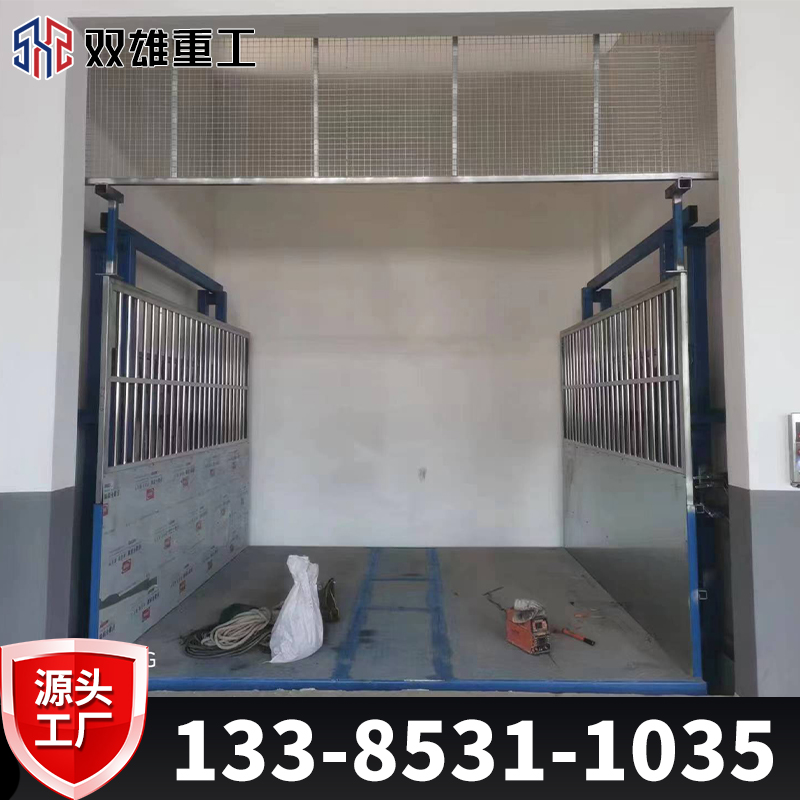 Elevator, cargo elevator, hydraulic lifting platform, guide rail type elevator, factory building, industrial cargo elevator, cargo electric elevator