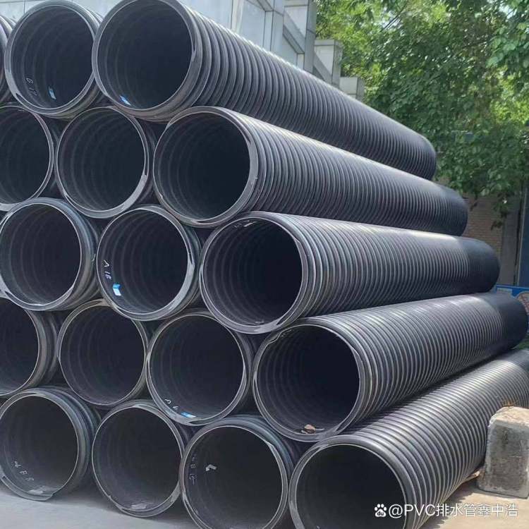 HDPE中空壁钢塑缠绕排水管 耐腐蚀高强度管道 城德顺