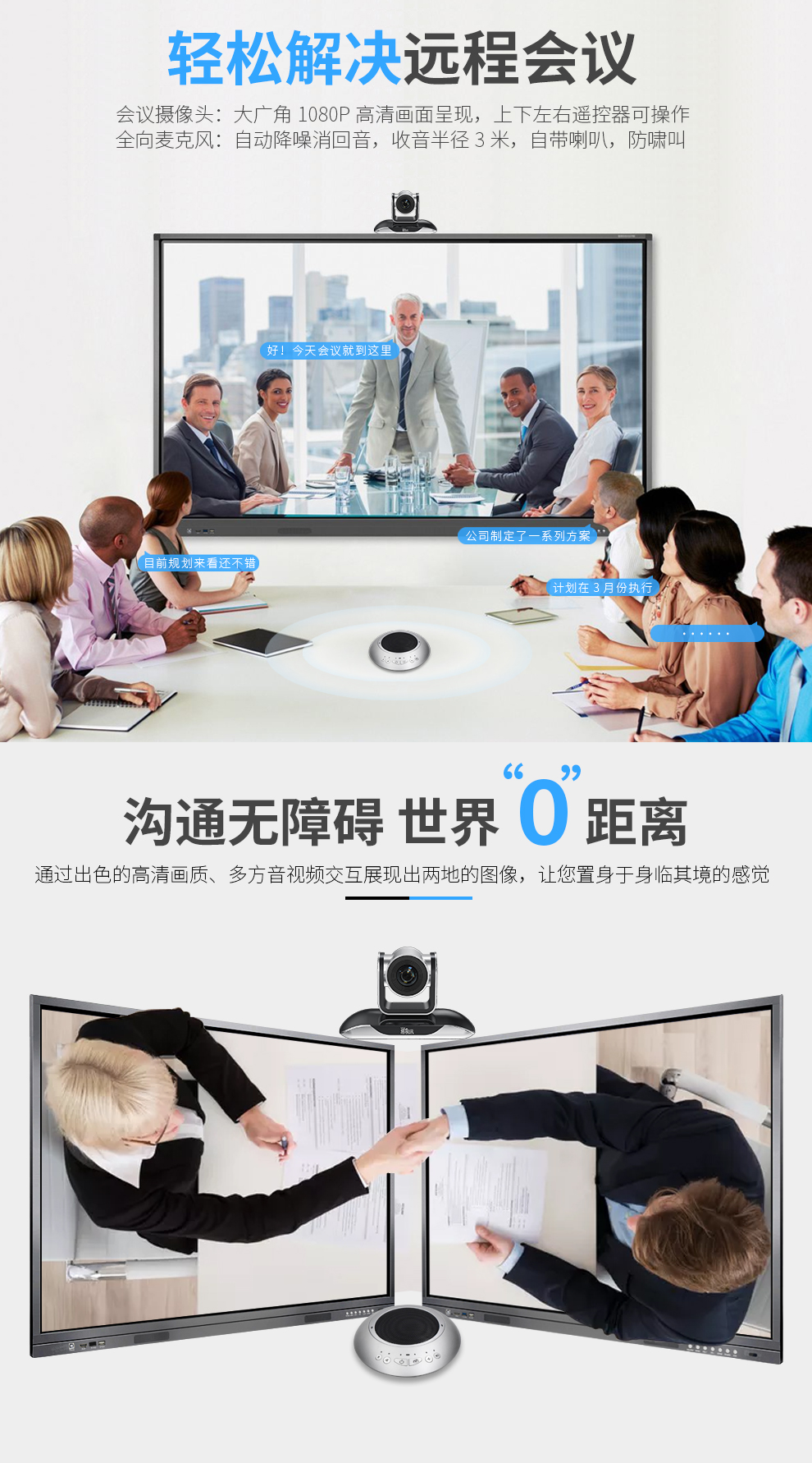 YSX Large, Medium, and Small Video Conference Solution YSX-A28 (Microphone+Camera)