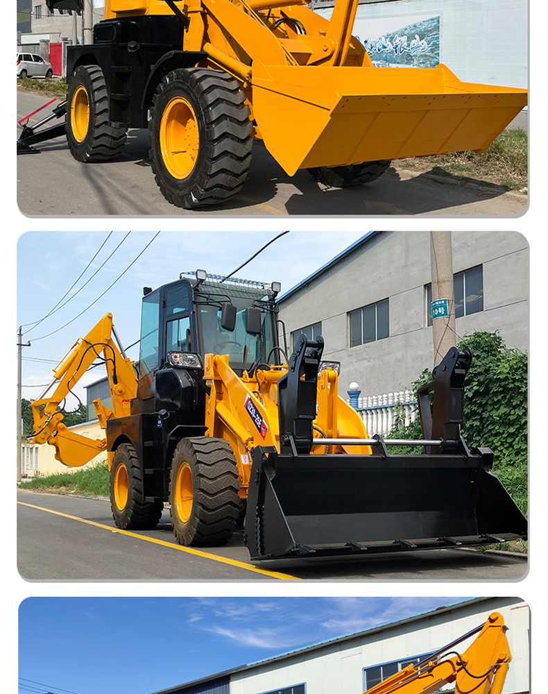 Qiyang QZ20-25E excavator loader shovel excavator all-in-one four-wheel drive hydraulic hook machine