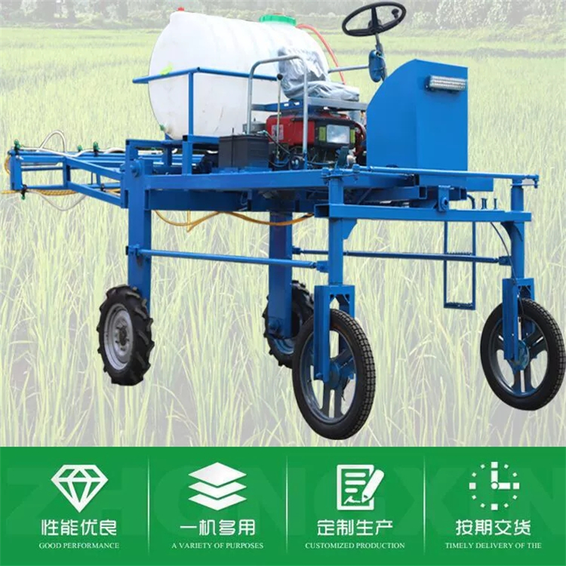 Crop folding pole pesticide applicator diesel elevated four wheel sprayer self-propelled rice field pesticide applicator