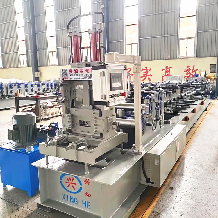 Automatic type changing CNC C-type steel tile pressing machine 80-300 endless shear punching and cold bending forming machine